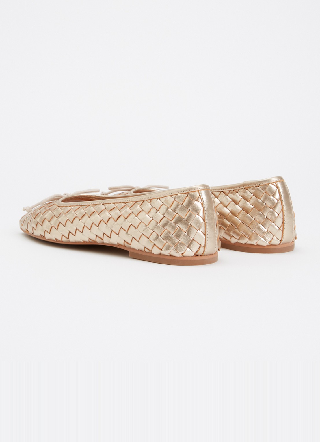 Dune London Heat ballerina - achterkant 2 goud
