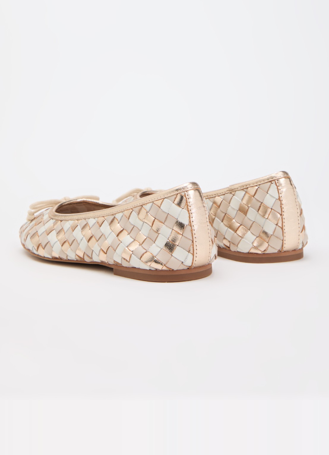 Dune London Heat ballerina - achterkant beige