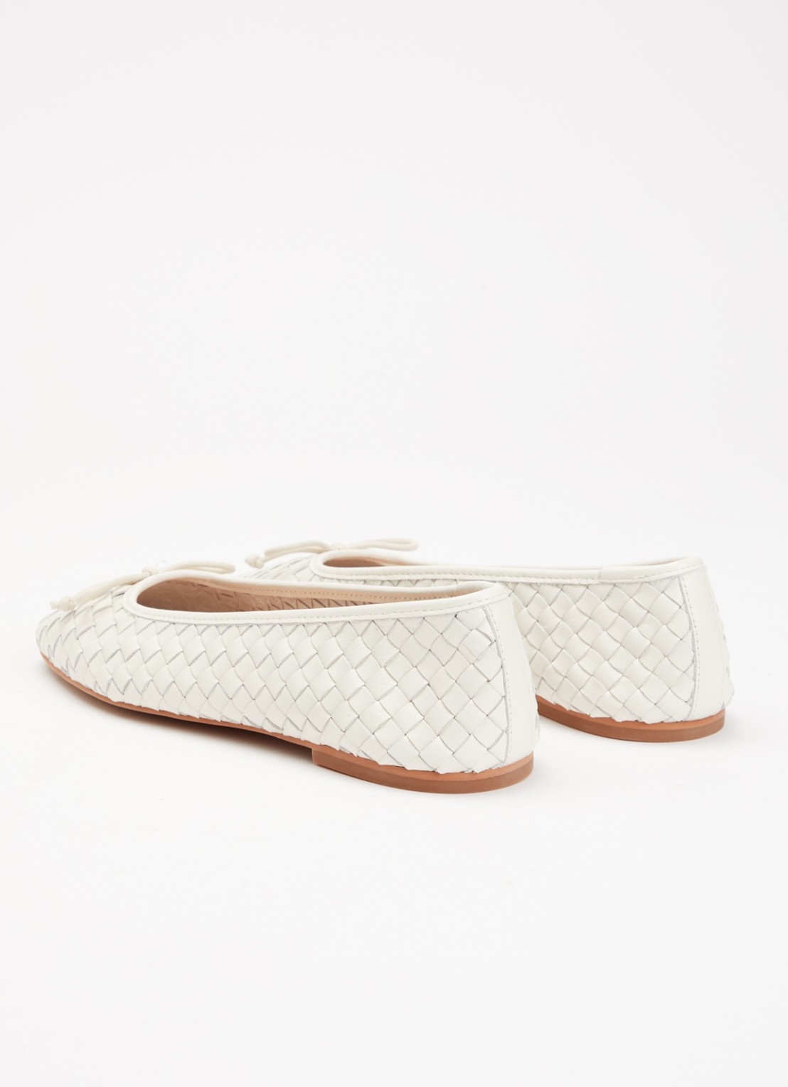 Dune London Heat ballerina - achterkant 2 gebroken wit
