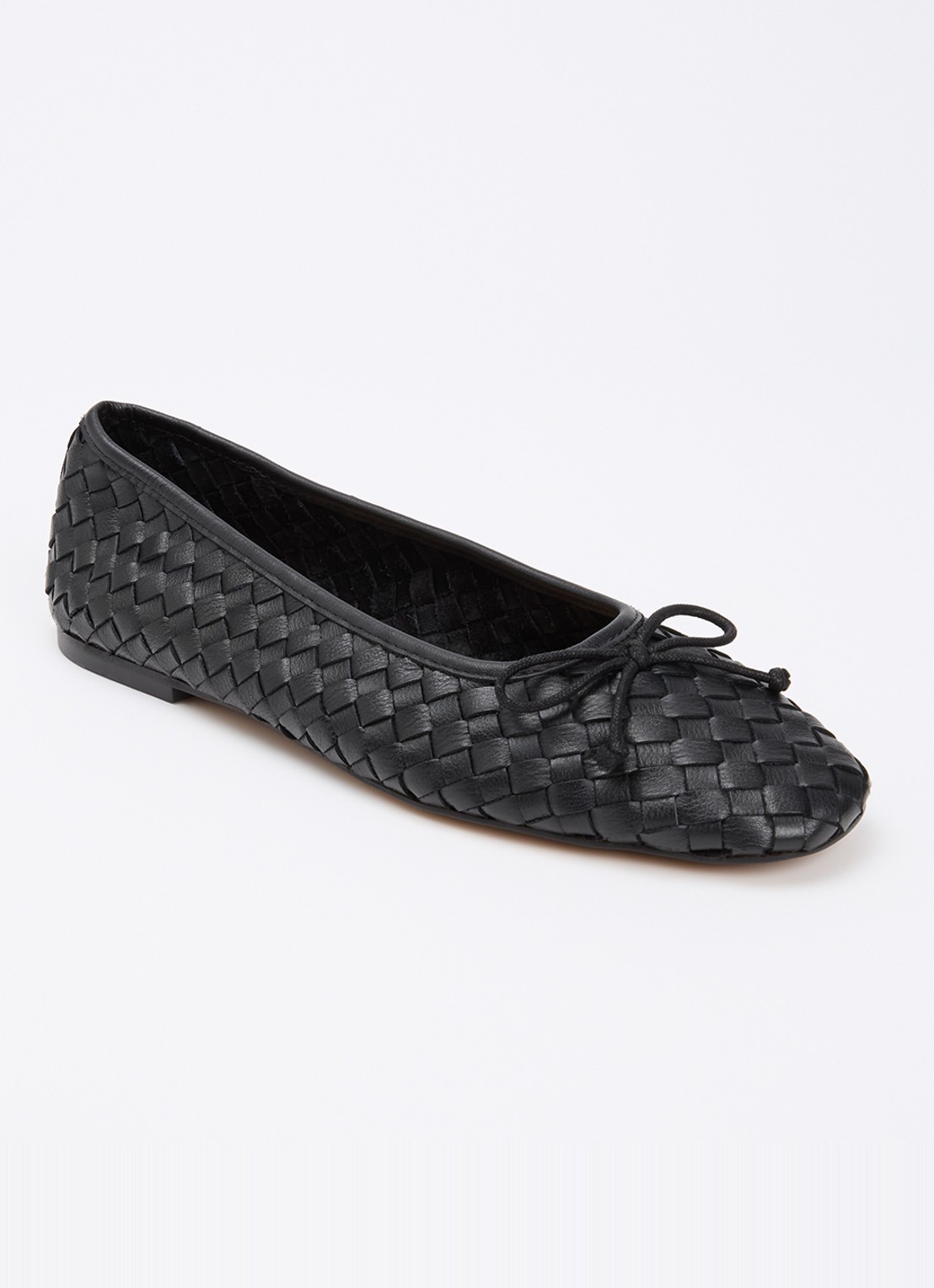 Dune London Heat ballerina - voorkant zwart
