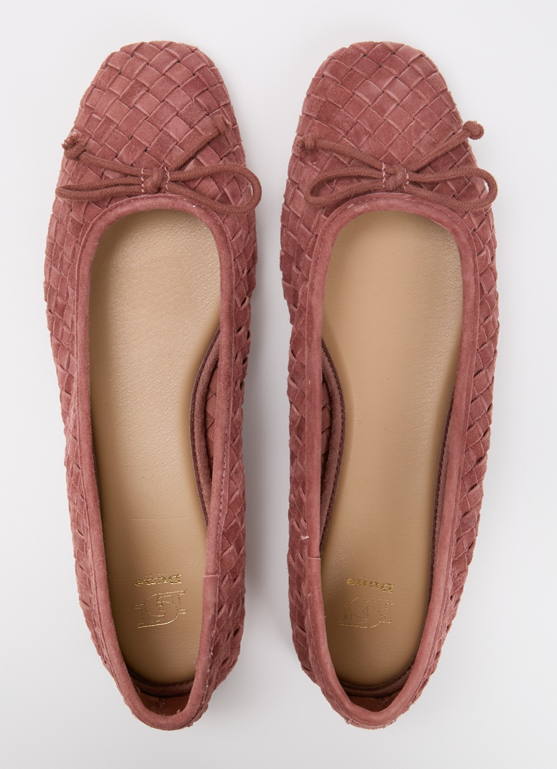 Dune London Heat ballerina - detail 2 oudroze