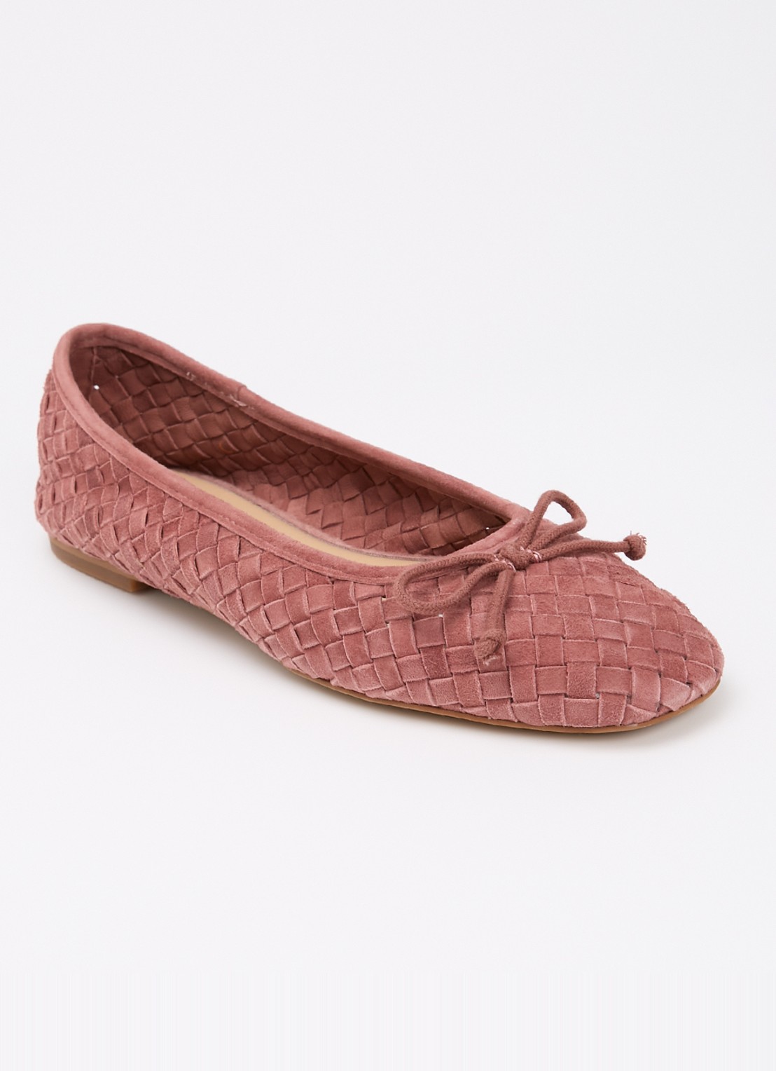 Dune London Heat ballerina - voorkant 5 oudroze