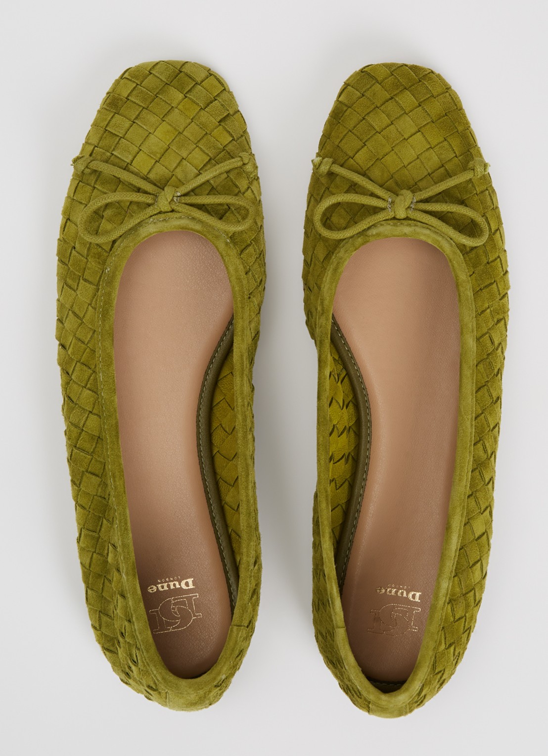 Dune London Heat ballerina - detail 4 groen