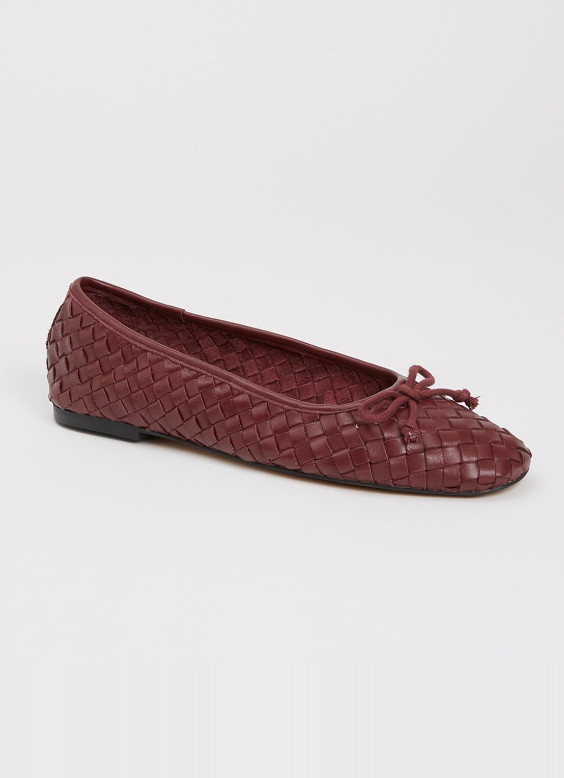 Dune London Heat ballerina - voorkant bordeauxrood