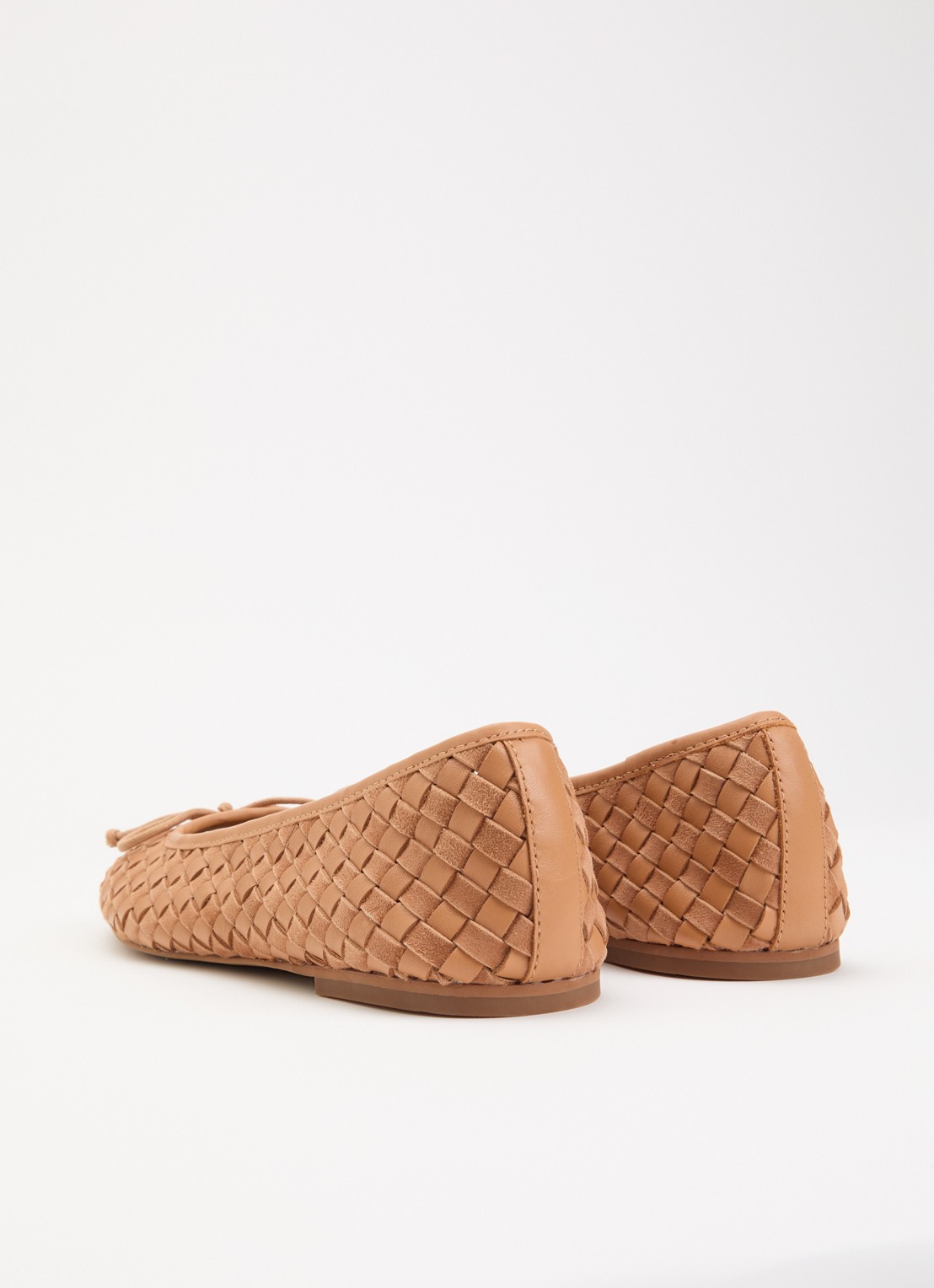 Dune London Heat ballerina - achterkant 5 roestbruin