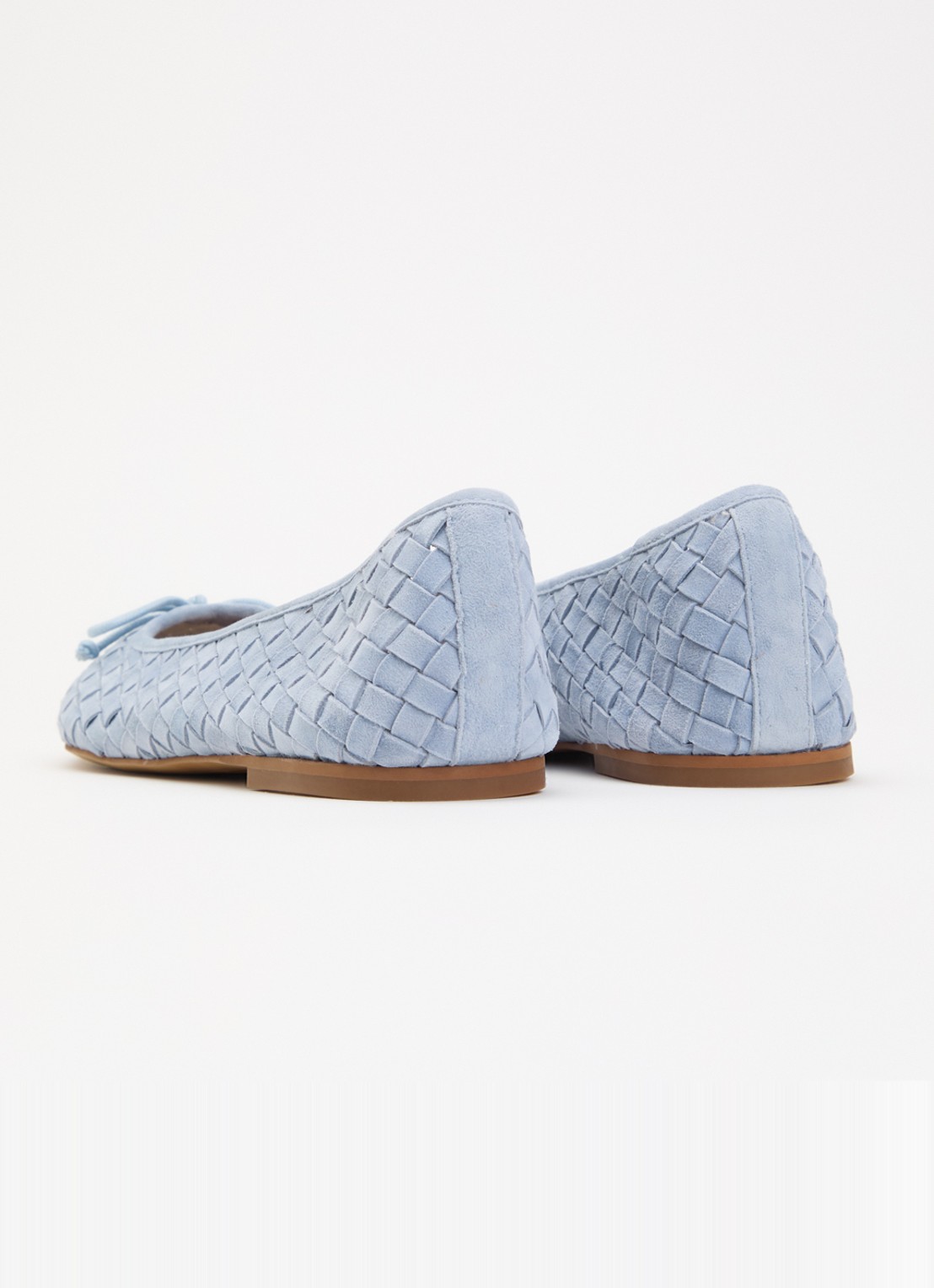 Dune London Heat ballerina - achterkant lichtblauw