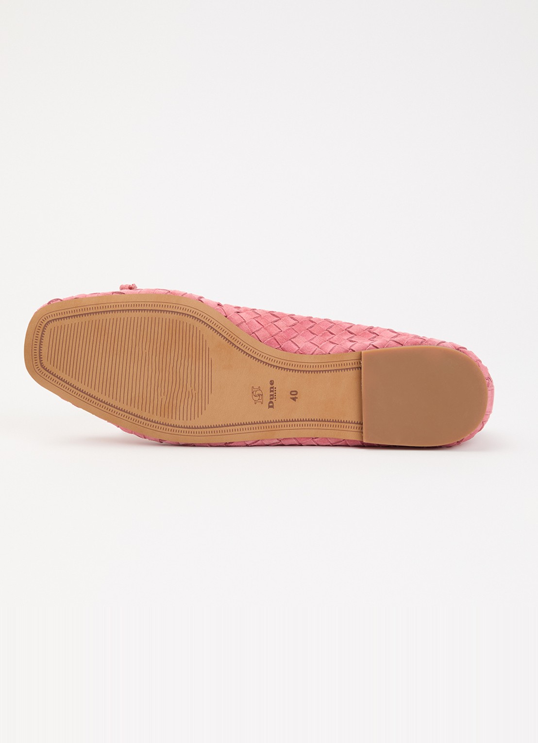 Dune London Heat ballerina - detail 5 koraalroze