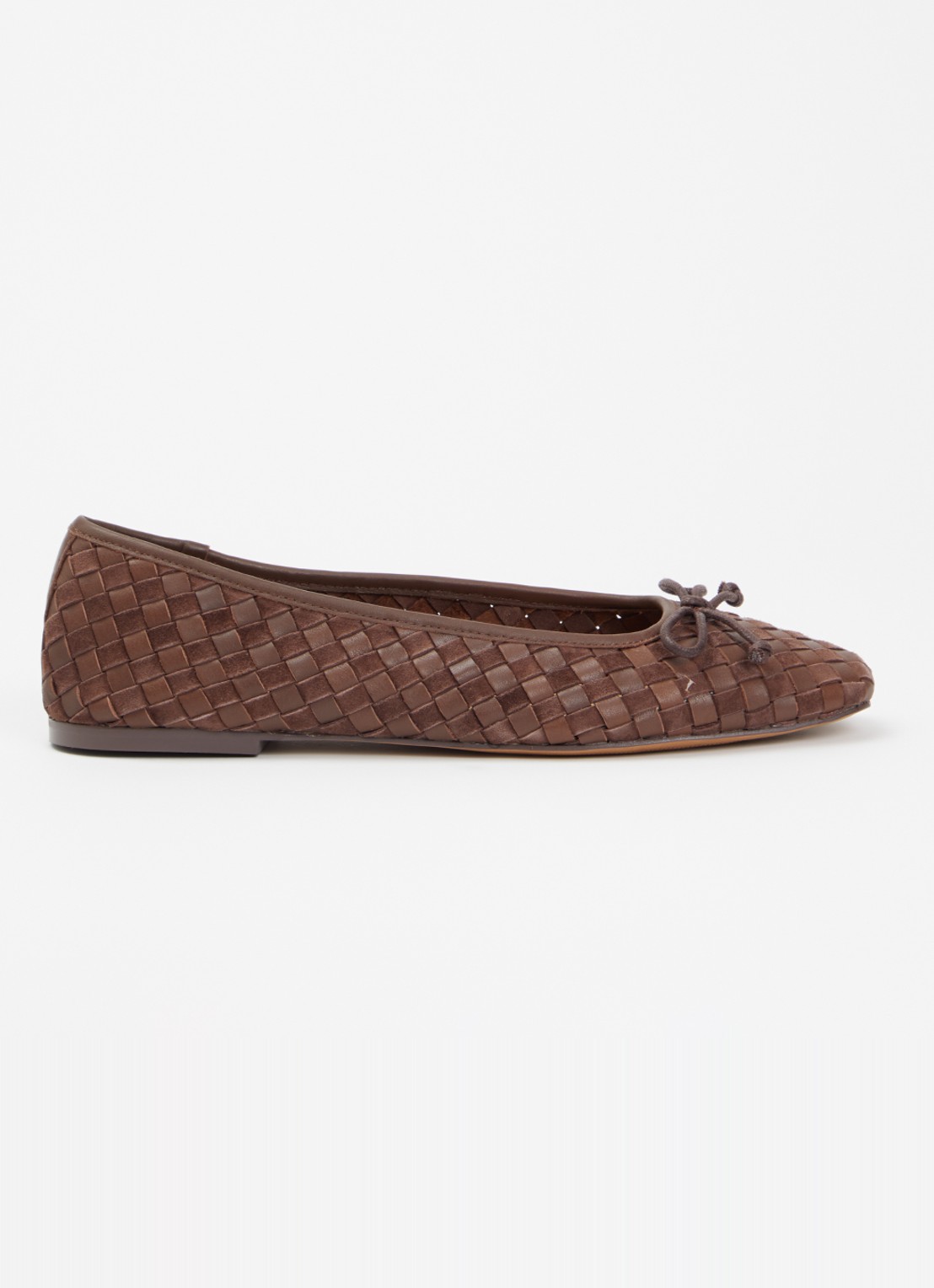 Dune London Heat ballerina - voorkant 2 bruin