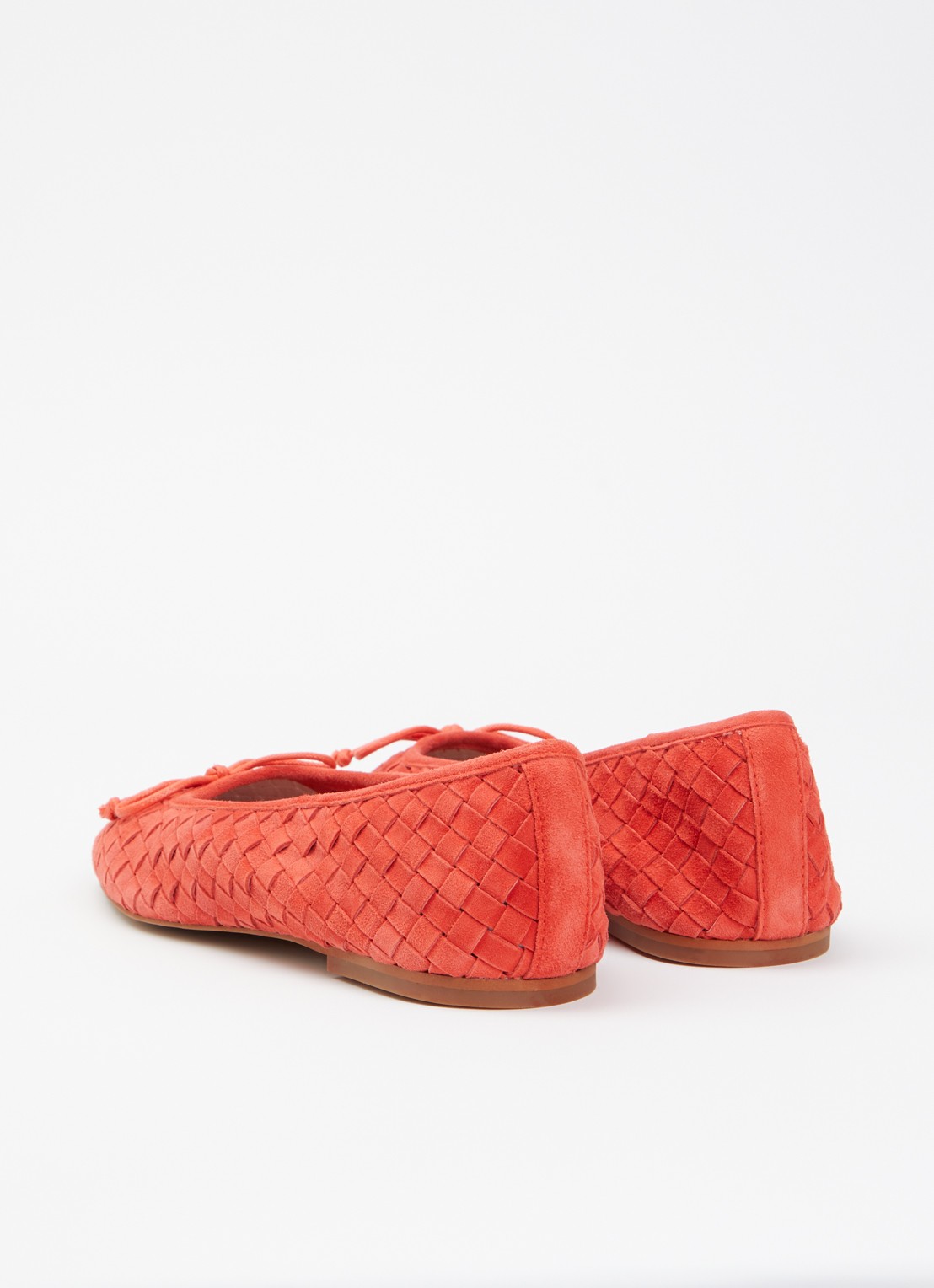 Dune London Heat ballerina - achterkant donkeroranje