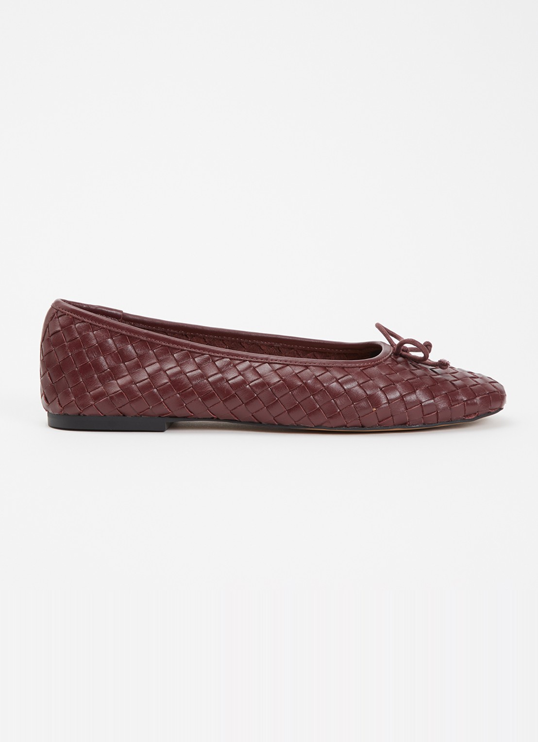 Dune London Heat ballerina - voorkant 9 bordeauxrood