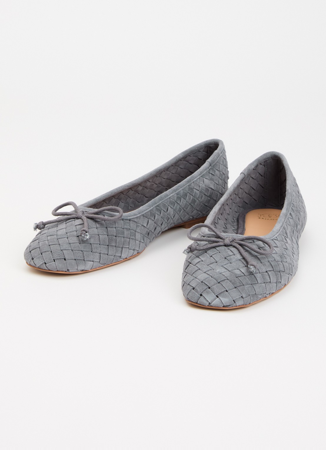 Dune London Heat ballerina - detail grijs