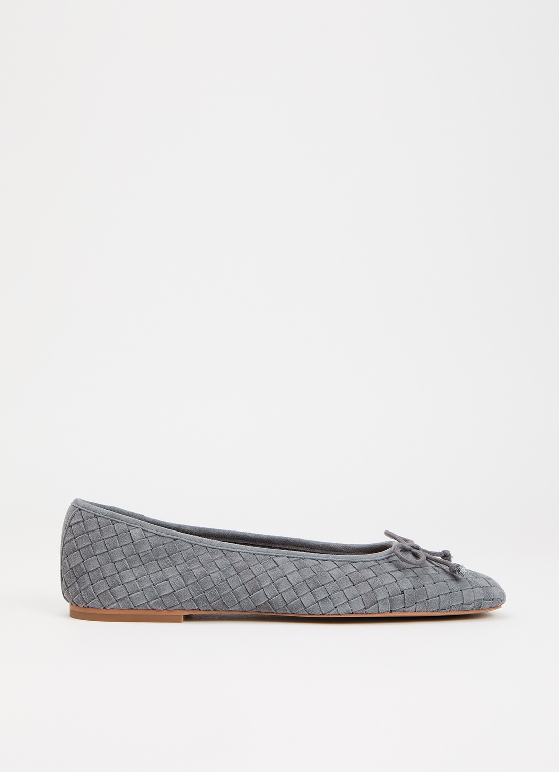 Dune London Heat ballerina - voorkant 5 grijs