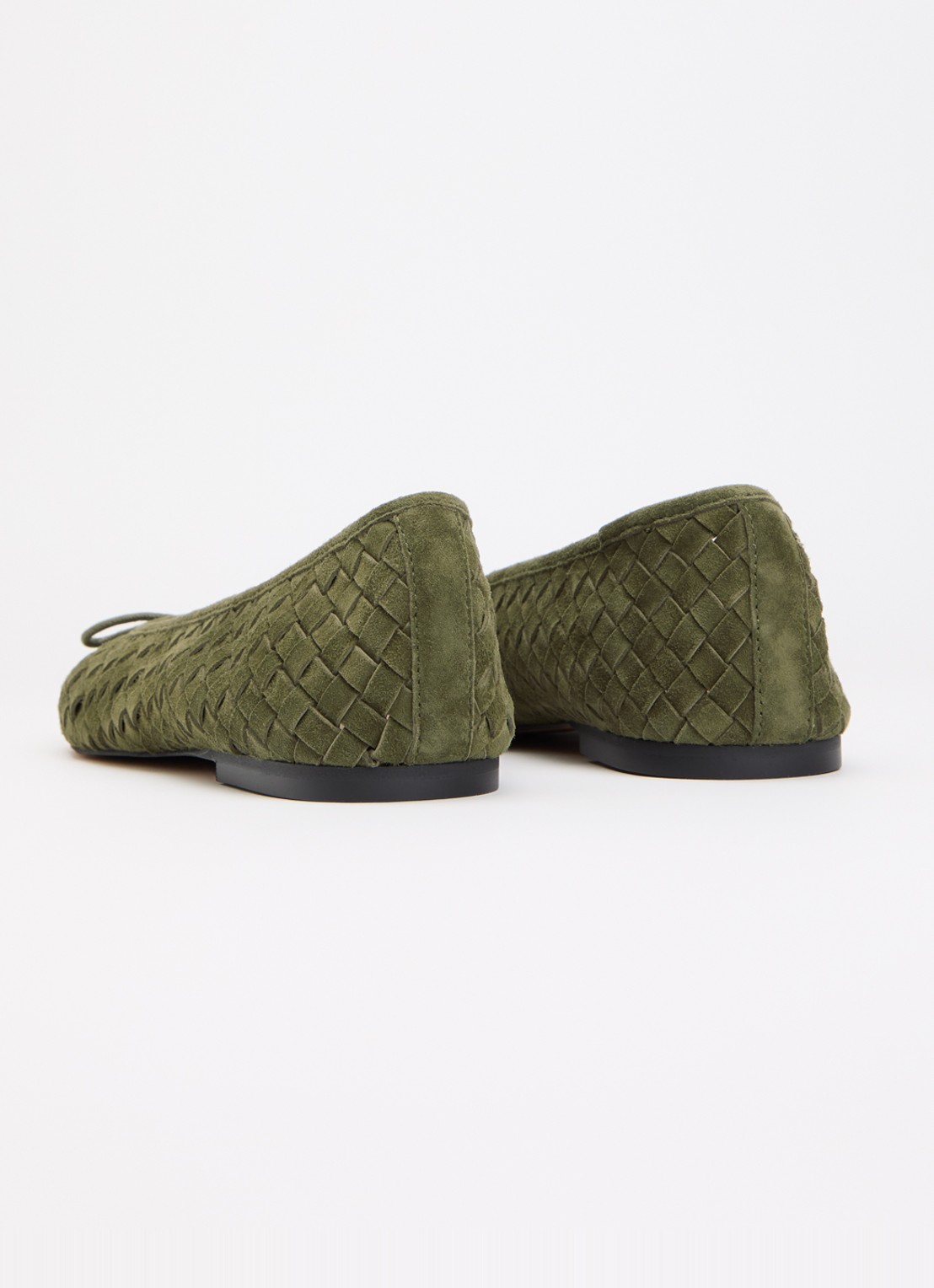 Dune London Heat ballerina - achterkant 4 legergroen