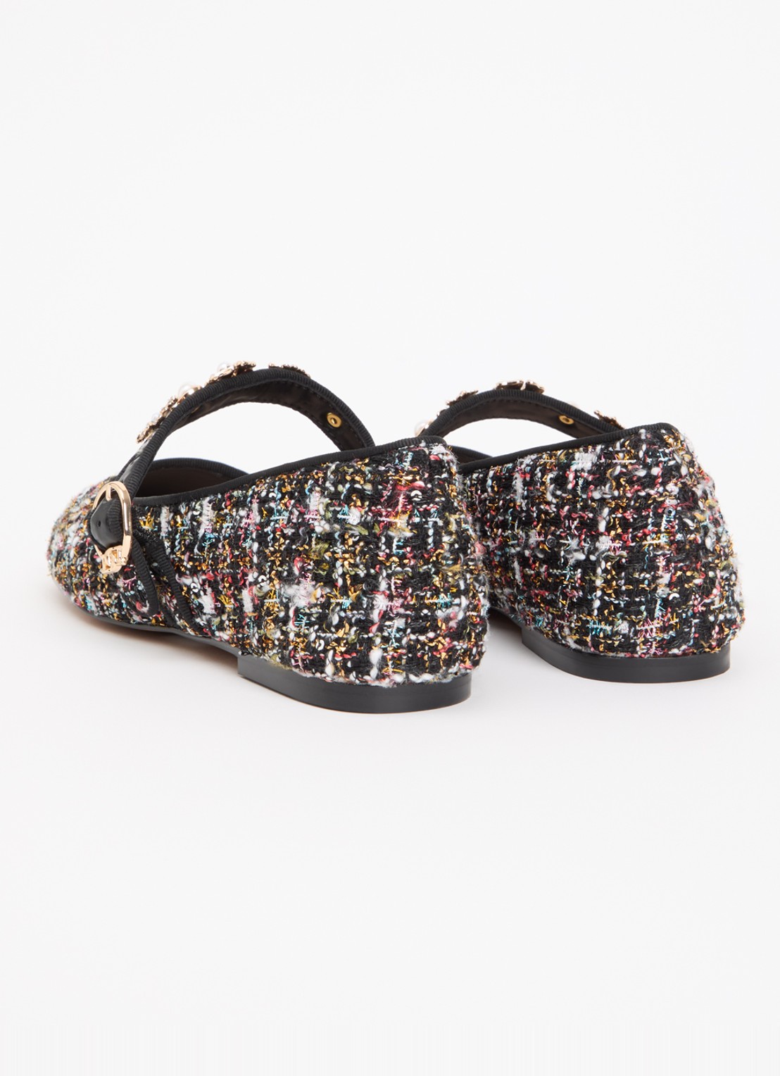 Dune London Hennrietta ballerina - achterkant zwart