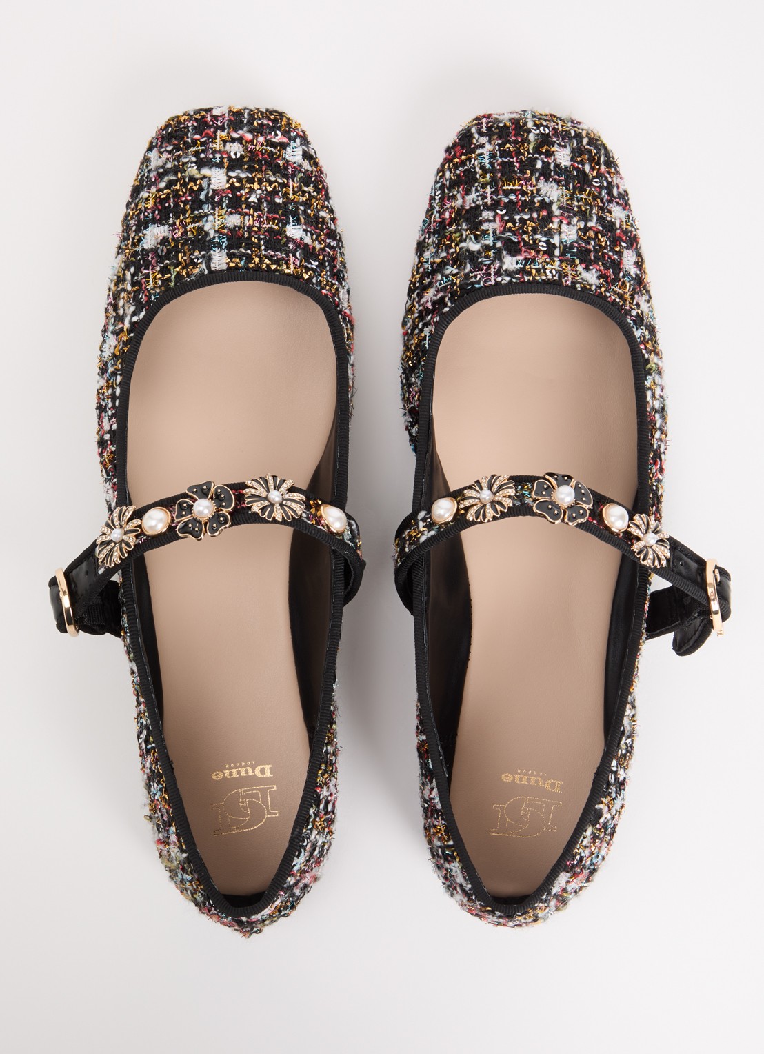 Dune London Hennrietta ballerina - detail 4 zwart
