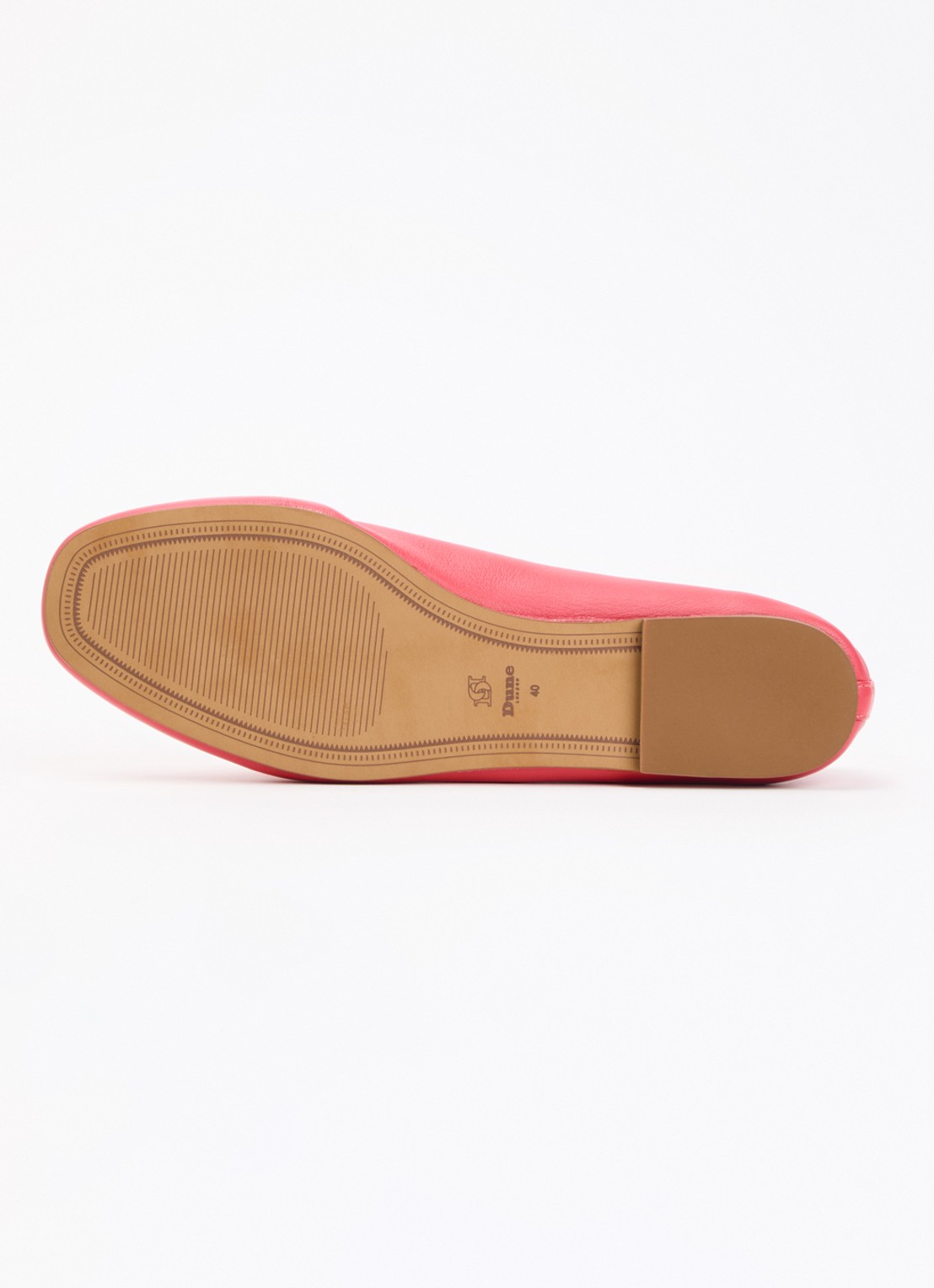 Dune London Hetta ballerina van leer - detail 4 roze
