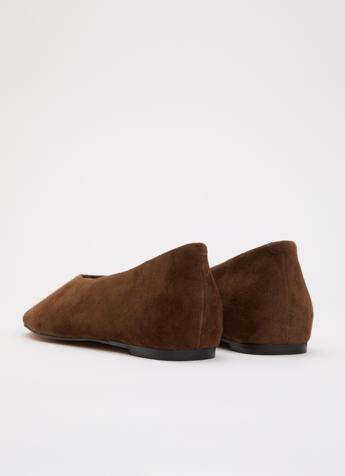 Dune London Highcut ballerina van leer - achterkant 3 bruin