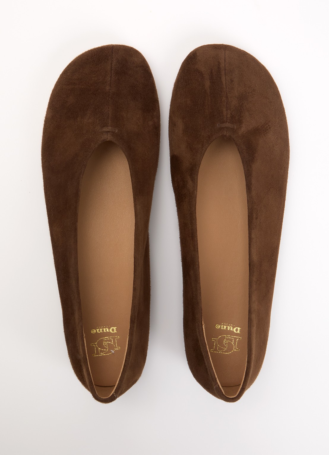 Dune London Highcut ballerina van leer - detail 6 bruin