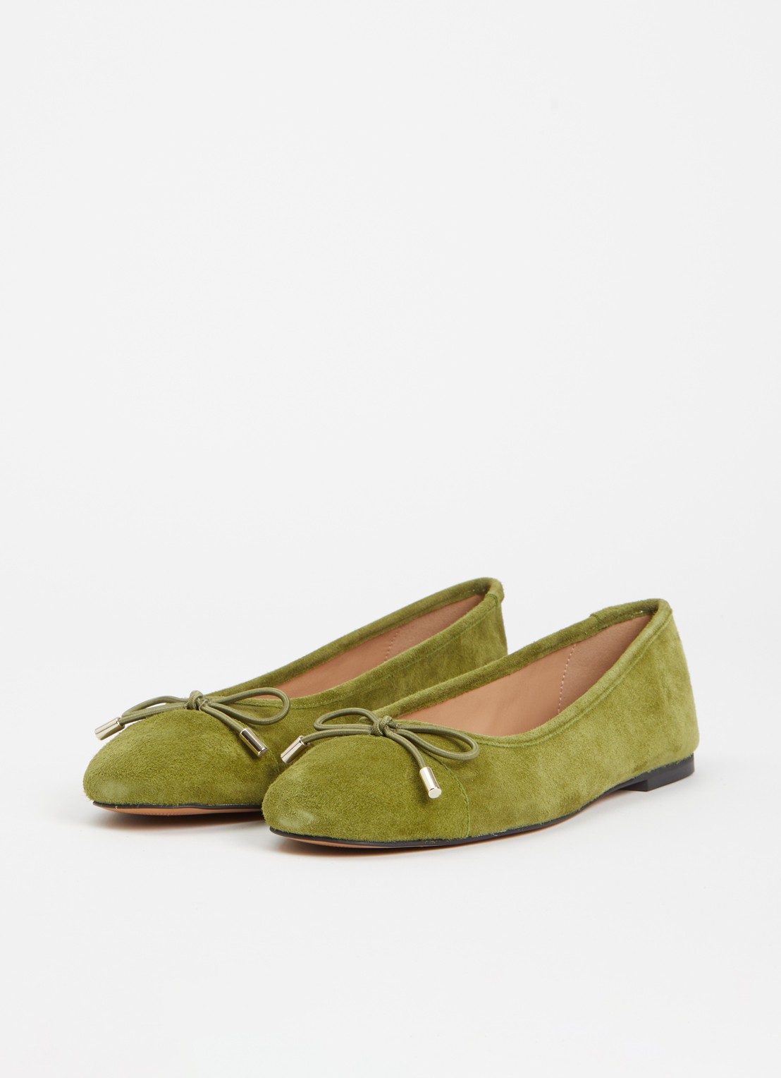 Dune London Highest ballerina met lakleren details - detail 2 groen