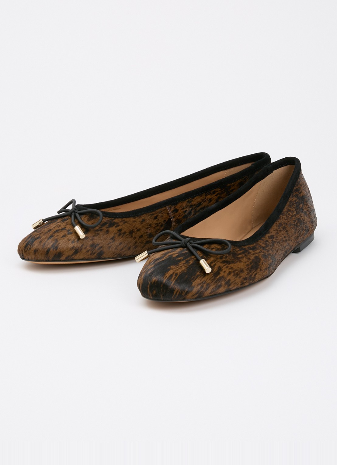 Dune London Highest ballerina met lakleren details - detail 3 donkerbruin