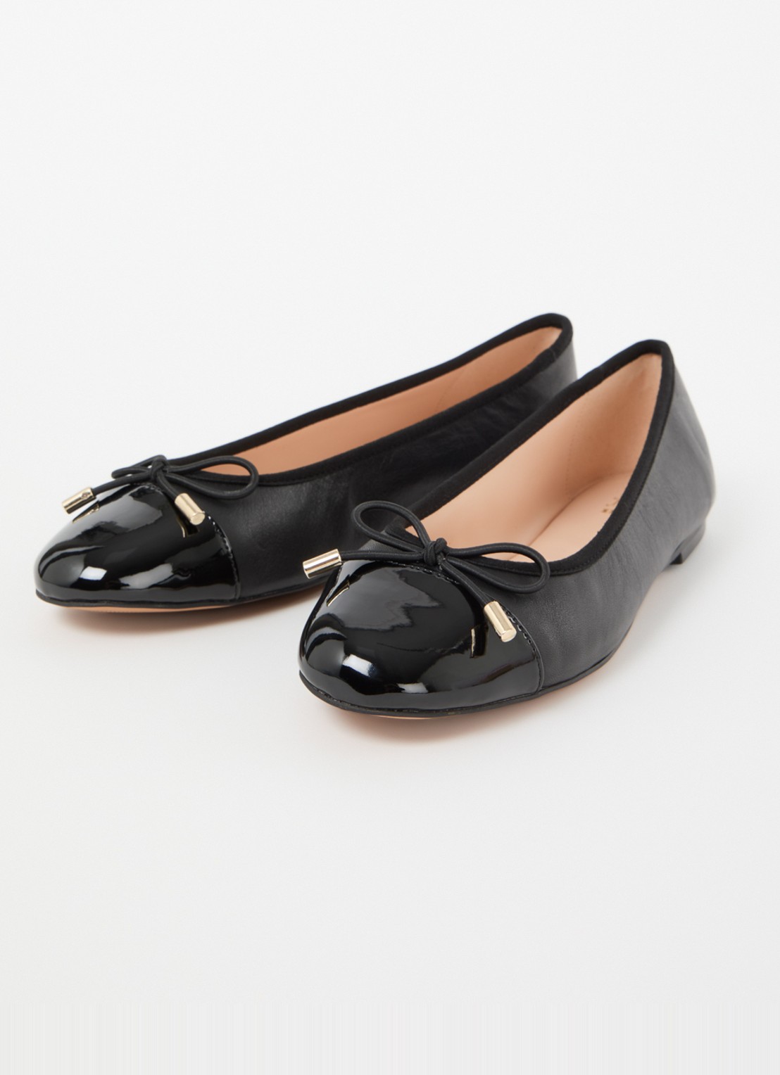 Dune London Highest ballerina met lakleren details - detail 2 zwart