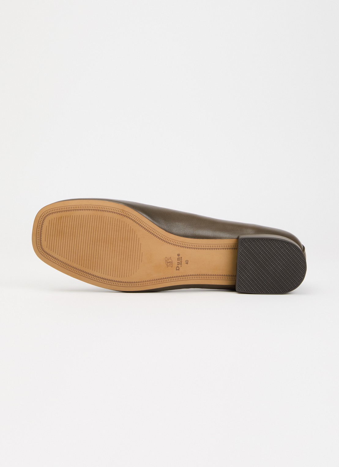 Dune London Highmark ballerina van leer - detail 5 taupe