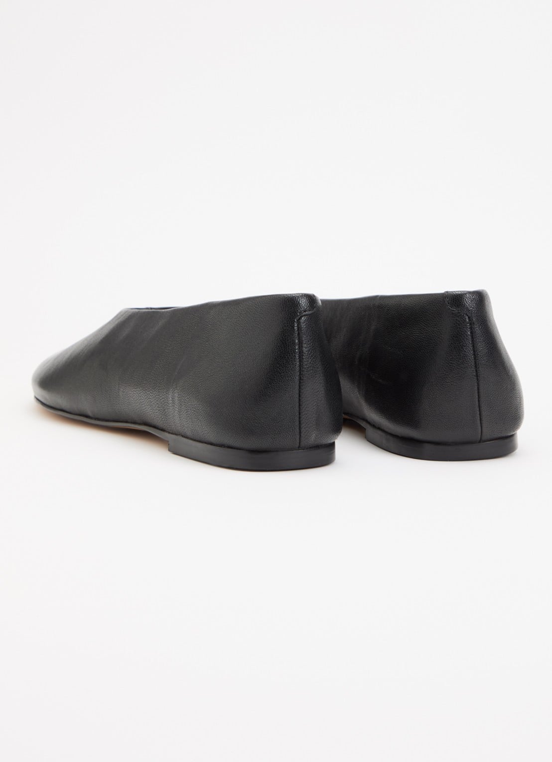 Dune London Highway ballerina van leer - achterkant 2 zwart