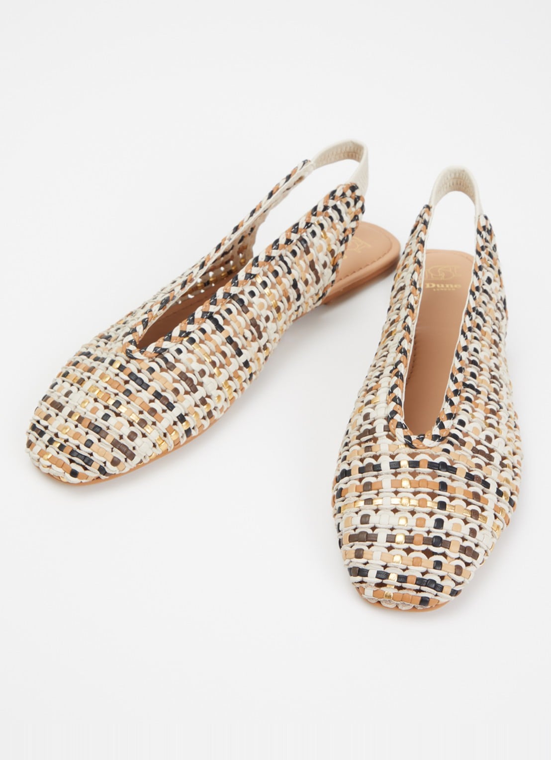 Dune London Hollianne slingback van leer - detail 2 beige