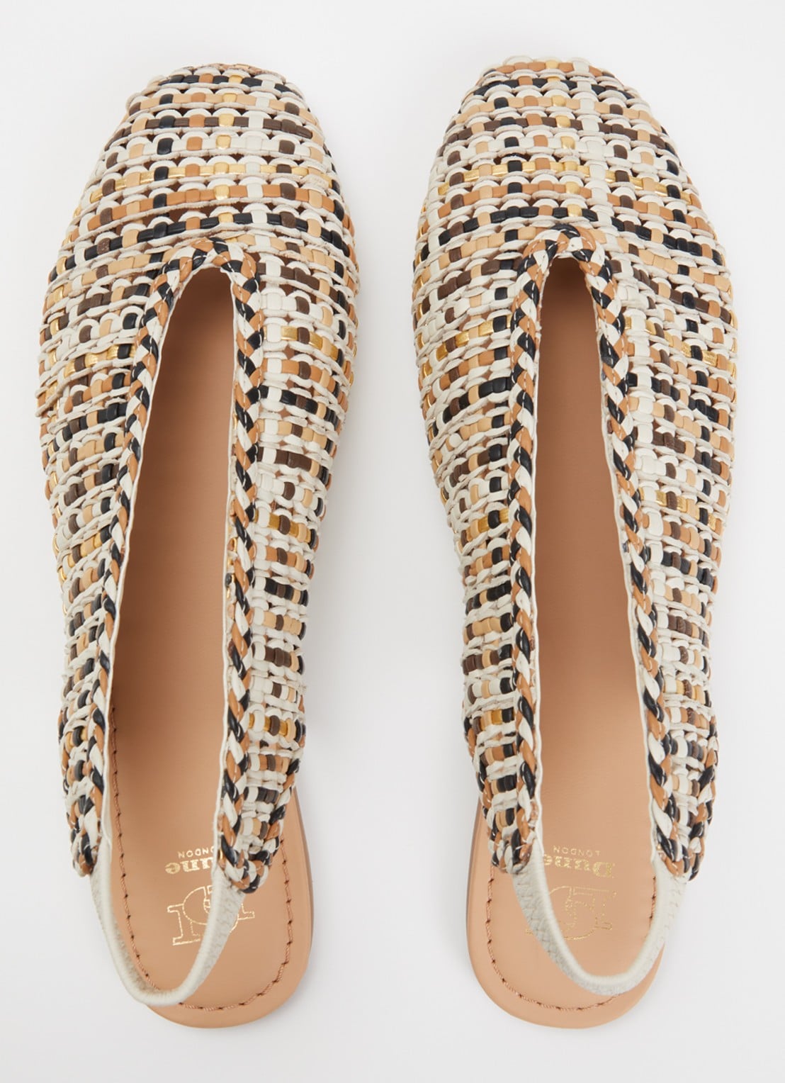 Dune London Hollianne slingback van leer - detail 3 beige