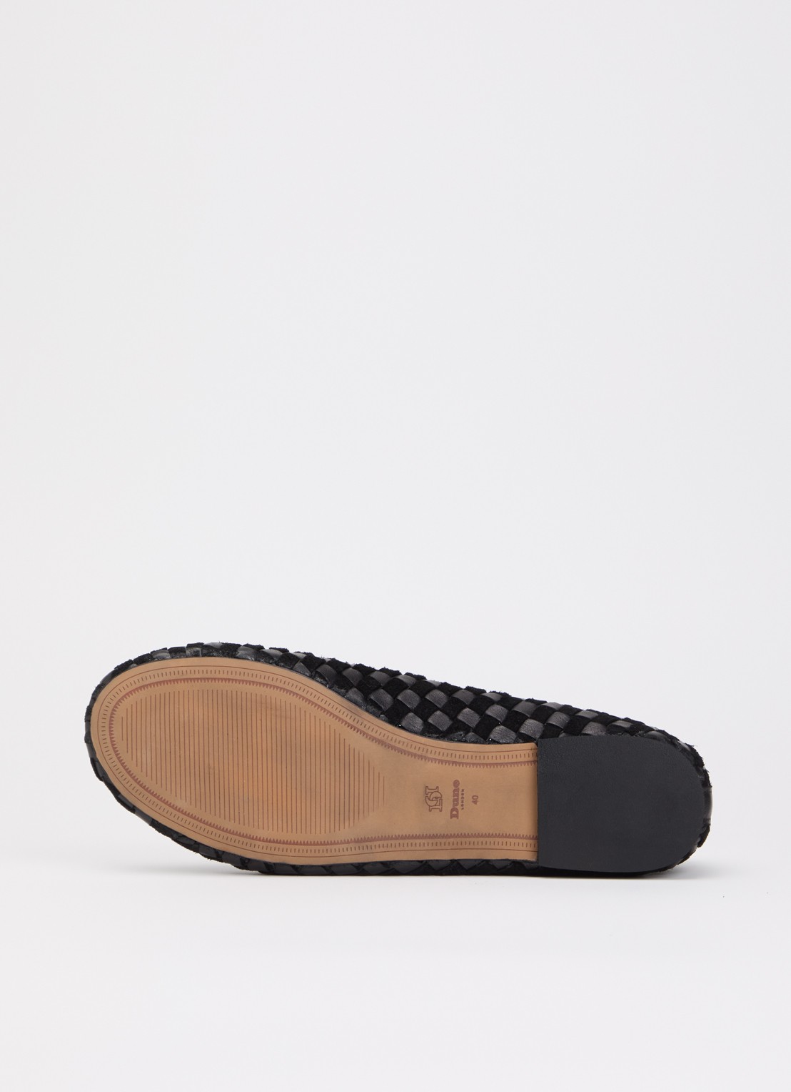 Dune London Homely ballerina van leer met suède details - detail 3 zwart