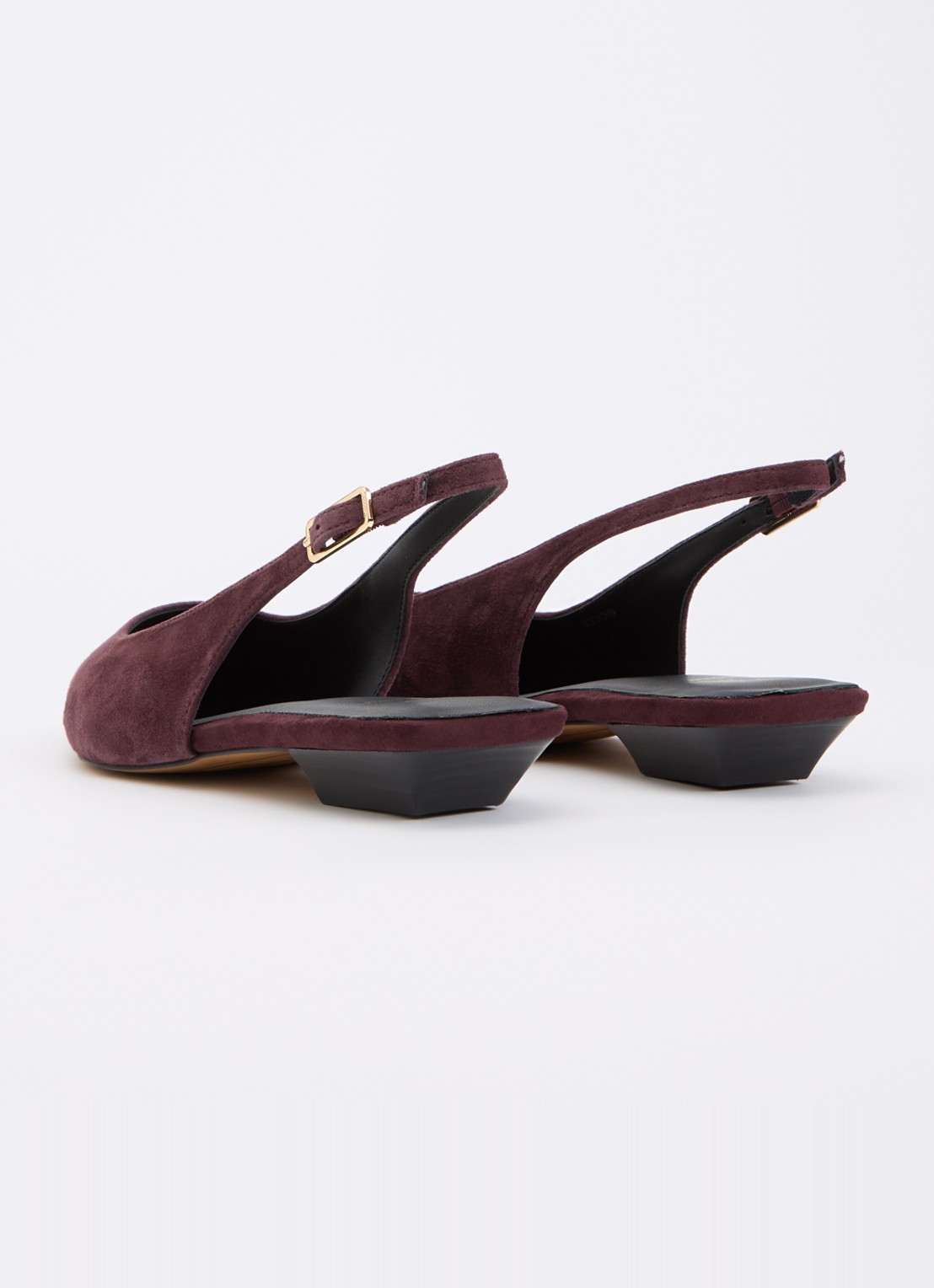 Dune London Hostess slingback van leer - achterkant 5 aubergine