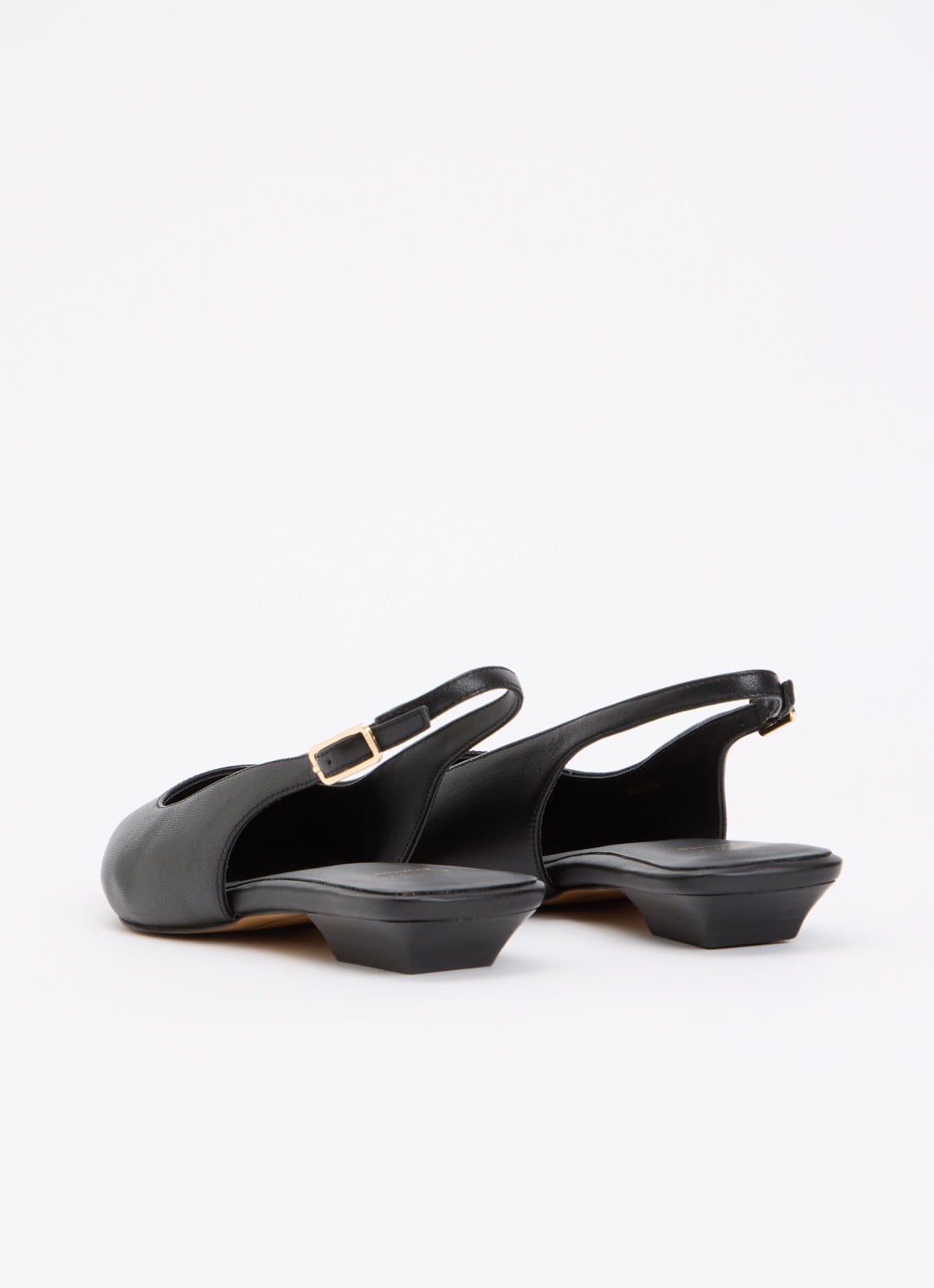 Dune London Hostess slingback van leer - achterkant zwart