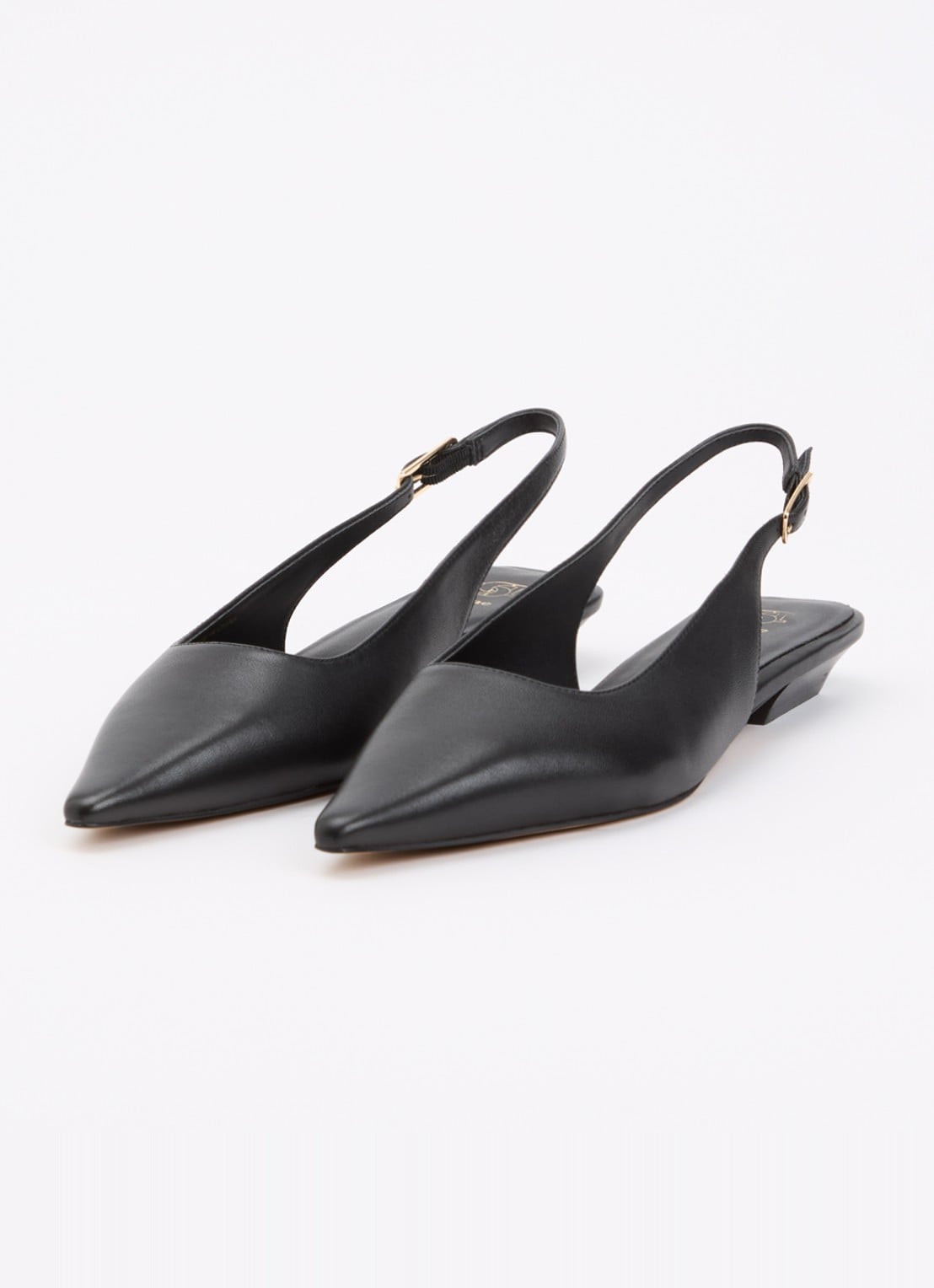Dune London Hostess slingback van leer - detail 3 zwart