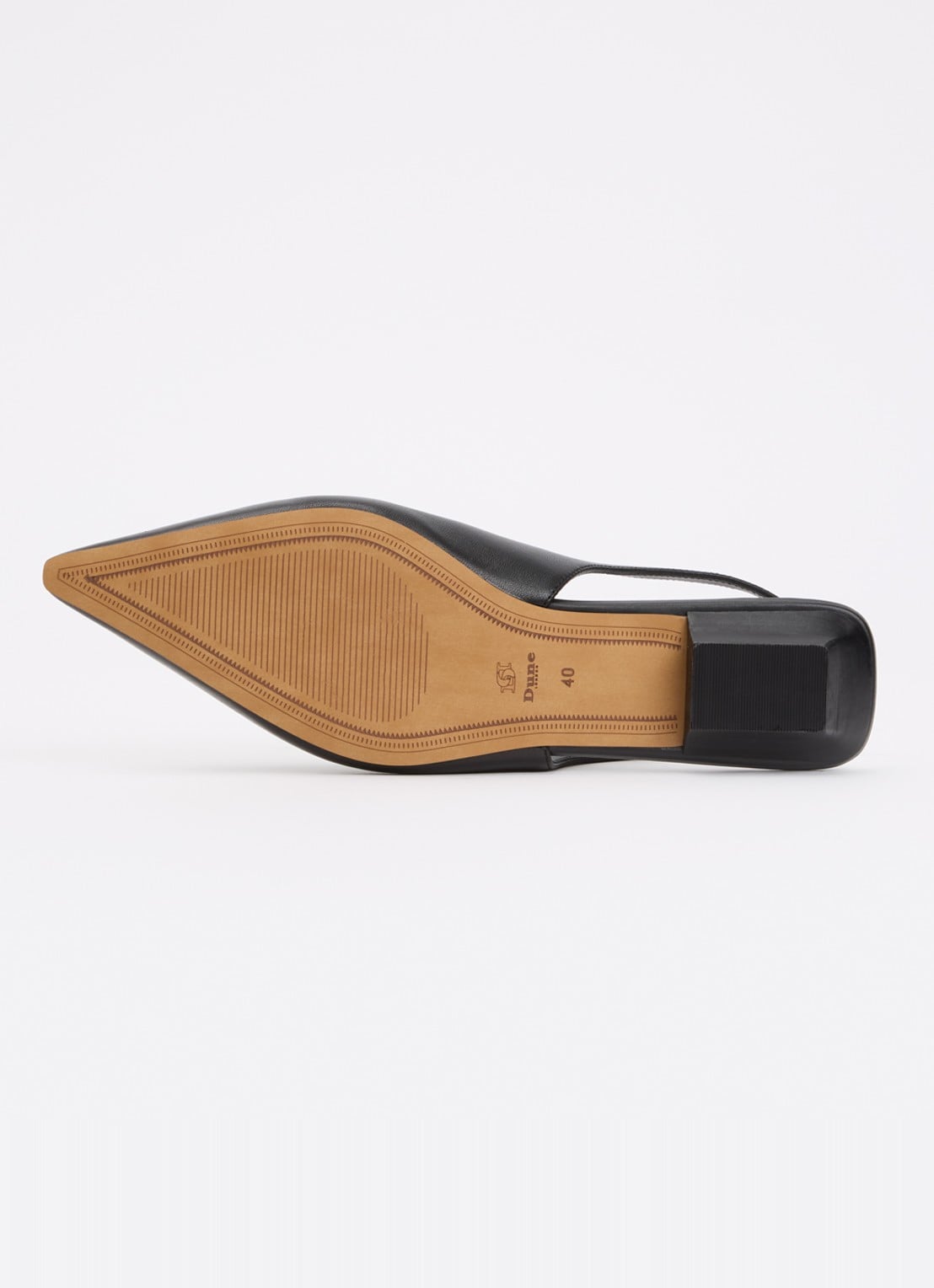 Dune London Hostess slingback van leer - detail 5 zwart