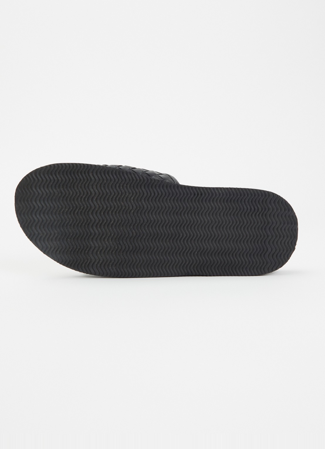Dune London Ivar slipper van leer - detail 4 zwart