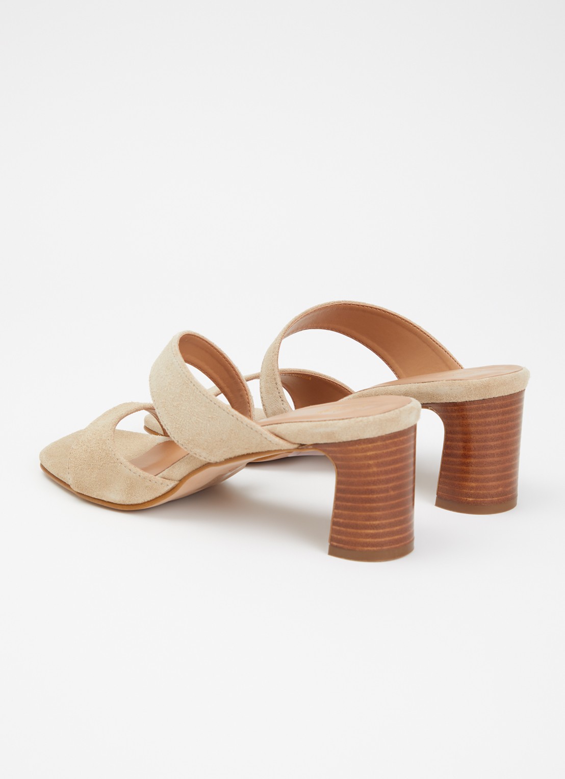 Dune London Jaeda muiltje van suède - achterkant 2 beige