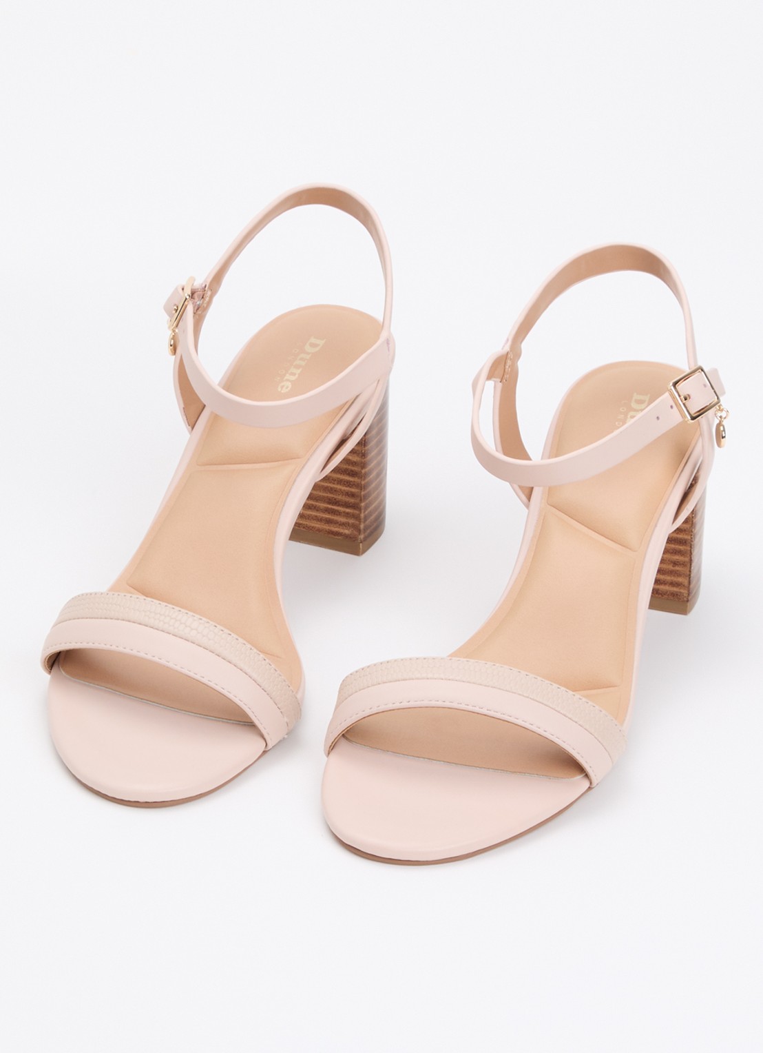 Dune London Jaycie sandalette van leer - detail 2 lichtroze
