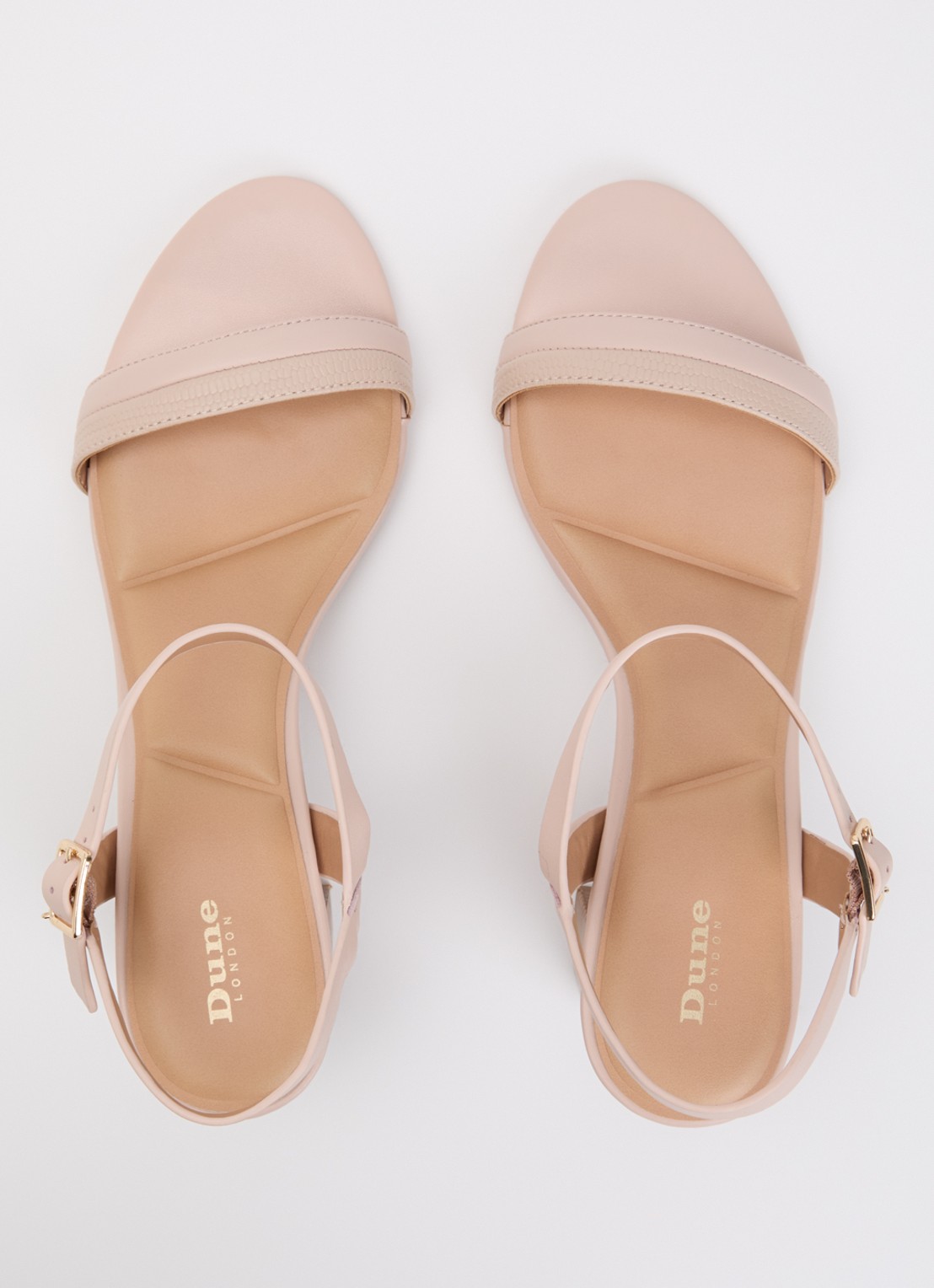 Dune London Jaycie sandalette van leer - detail 3 lichtroze
