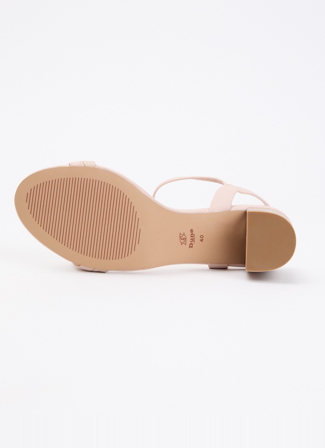 Dune London Jaycie sandalette van leer - detail 4 lichtroze
