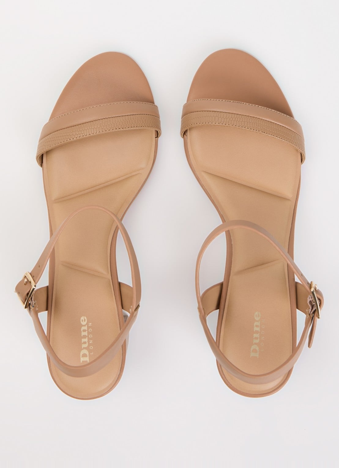 Dune London Jaycie sandalette van leer - detail 3 lichtbruin