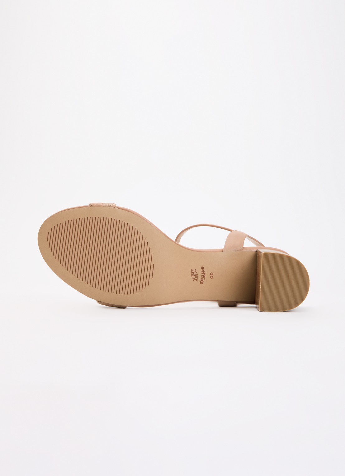 Dune London Jaycie sandalette van leer - detail 4 lichtbruin