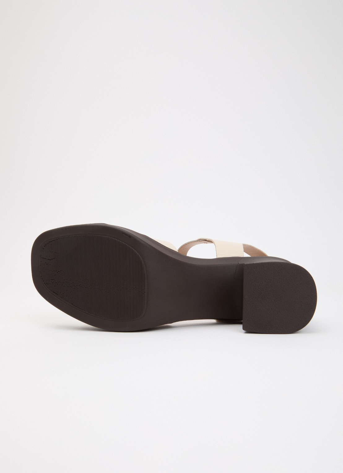 Dune London Judge sandalette van leer - detail 5 creme