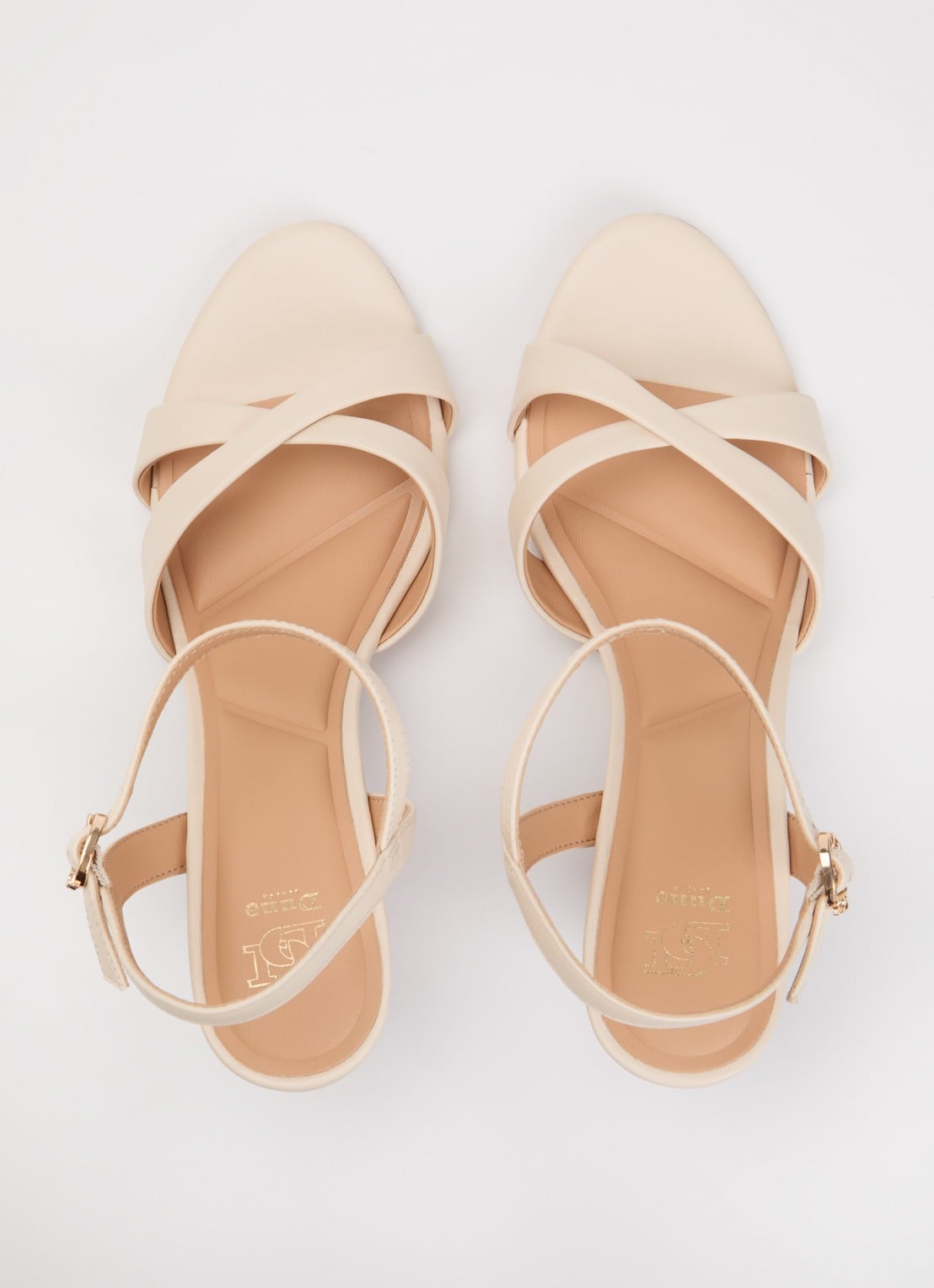 Dune London Kalans sandalette van suède - detail 3 creme