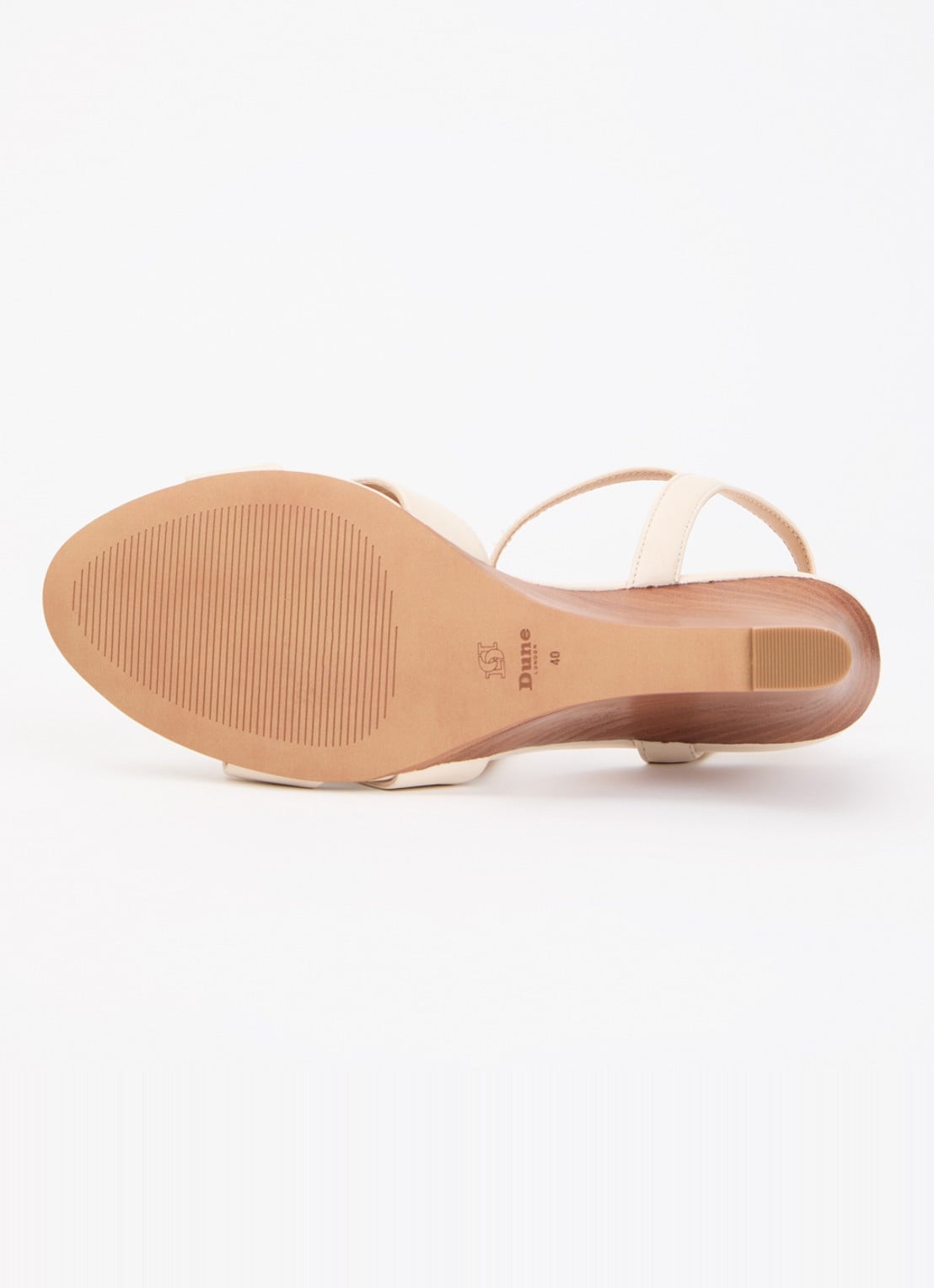 Dune London Kalans sandalette van suède - detail 4 creme