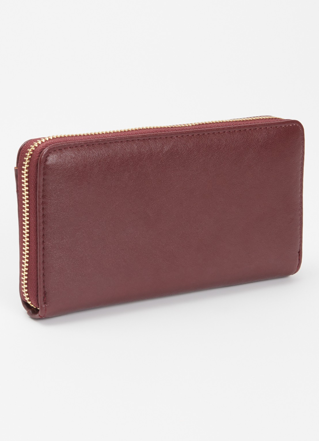 Dune London Kelbey portemonnee met logo - achterkant bordeauxrood