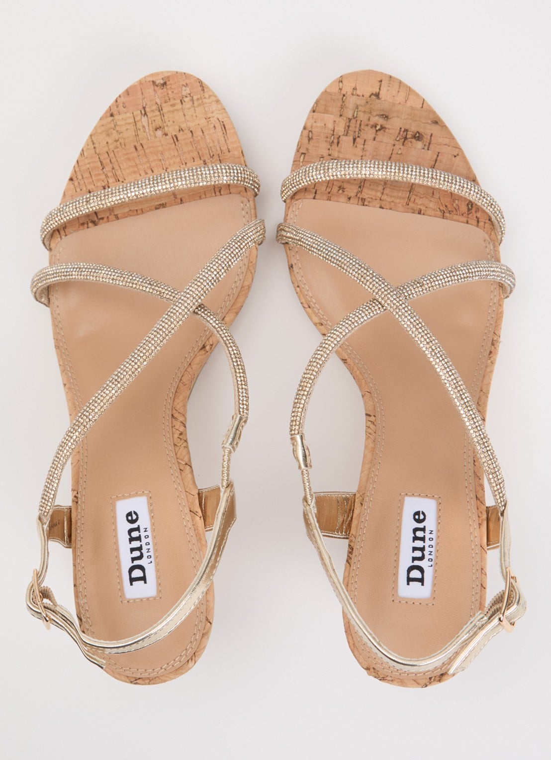Dune London Kiikii sleehak met strass - detail 4 goud
