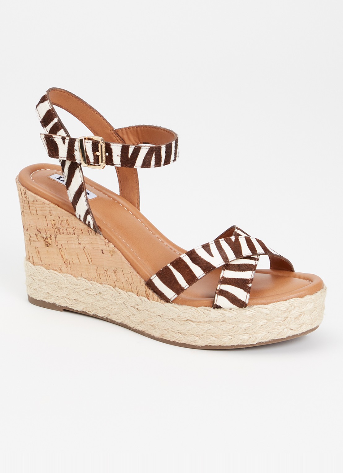 Dune London Kindest sleehak van leer - voorkant 4 donkerbruin