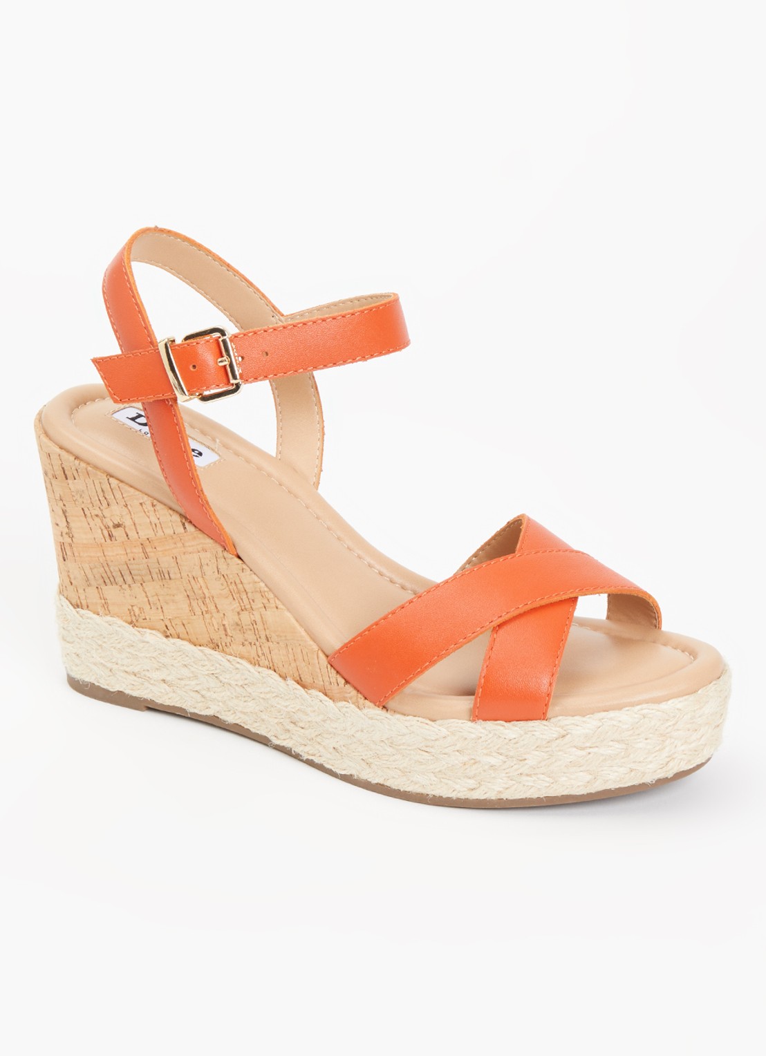 Dune London Kindest sleehak van leer - voorkant 6 oranje