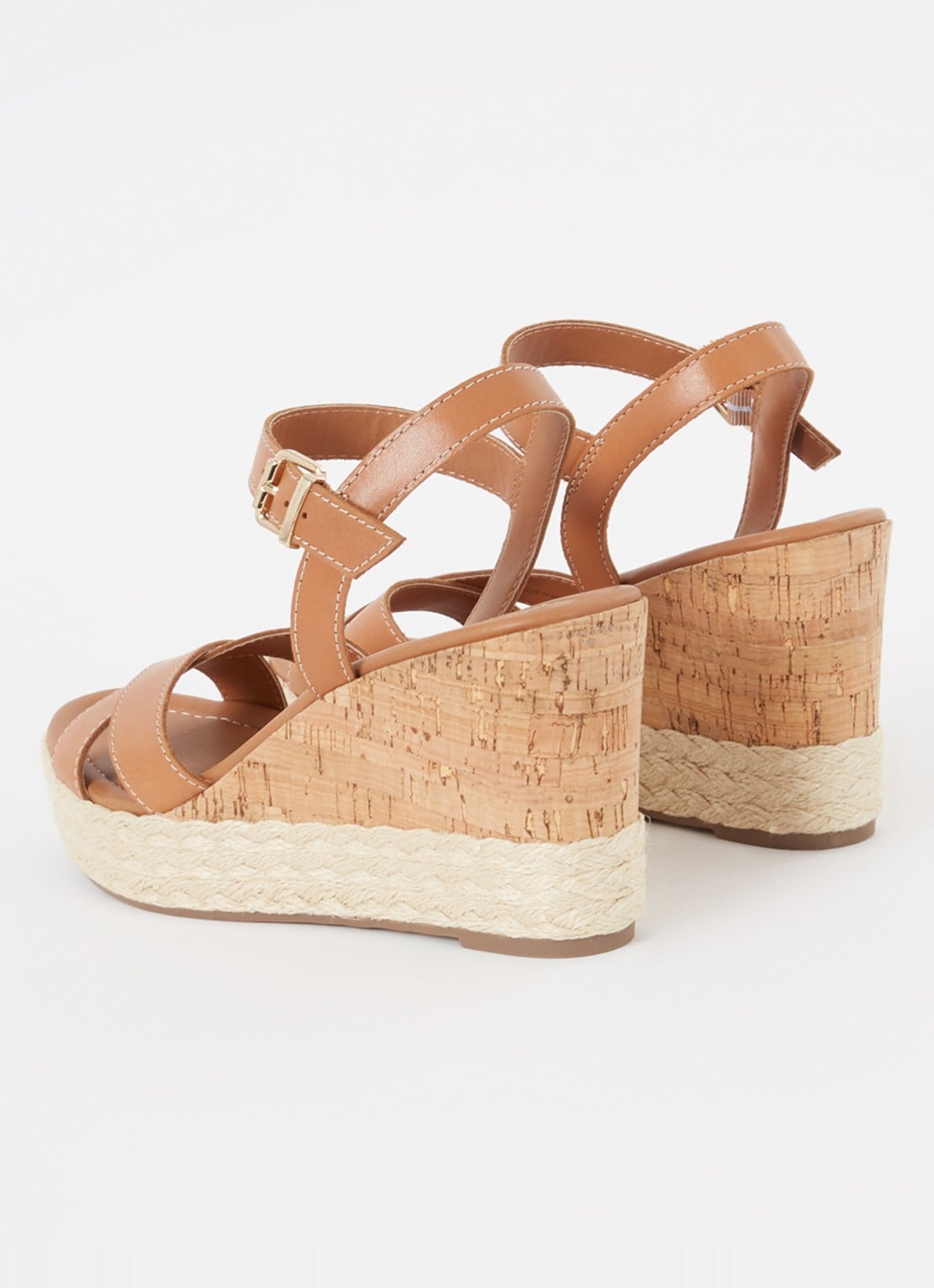Dune London Kindest sleehak van leer - achterkant 5 roestbruin