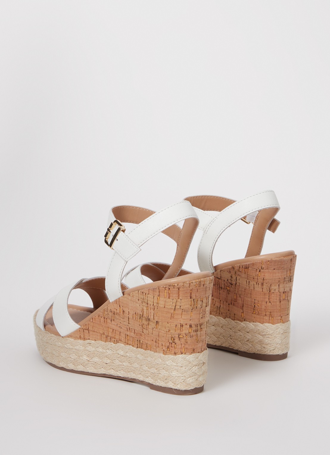 Dune London Kindest sleehak van leer - achterkant 5 wit